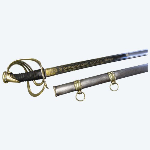 Royal Gendarmerie Officer's Saber, Model 1816, Restoration.