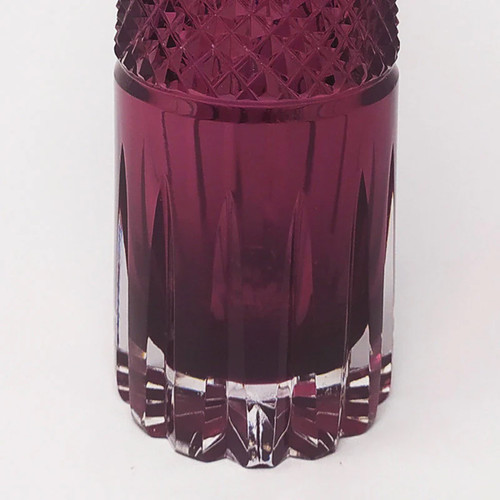 Wunderschöner lila Cocktail-Shaker aus geschliffenem Glas im Bohemian-Stil aus den 1960ern. Hergestellt in Italien