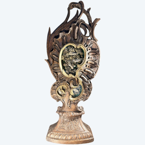 Large Reliquary Monstrance with Five Relics – 18th Century