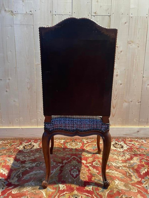 Set of 8 Louis XV style walnut chairs