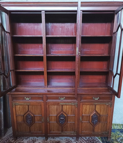 Libreria in acero e Co, mogano del XIX secolo