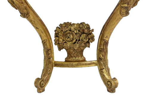 Console en bois doré et sculpté d’époque Louis XV. Circa 1880. LS5871738A