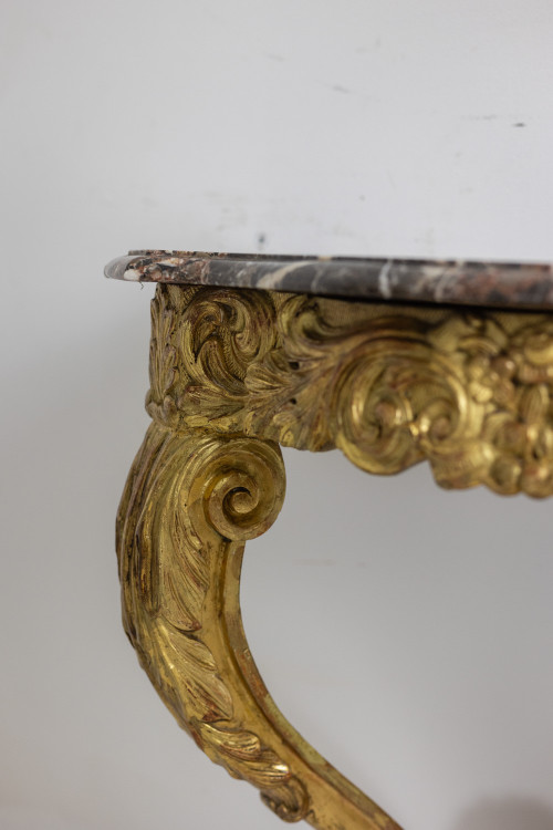 Console en bois doré et sculpté d’époque Louis XV. Circa 1880. LS5871738A