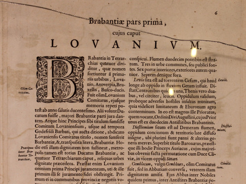 Lovanium Par Bleau Circa 1640