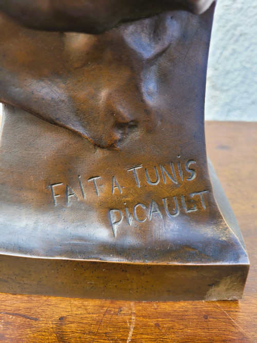 Picault - Dalila, scultura in bronzo firmata, fine del XIX secolo