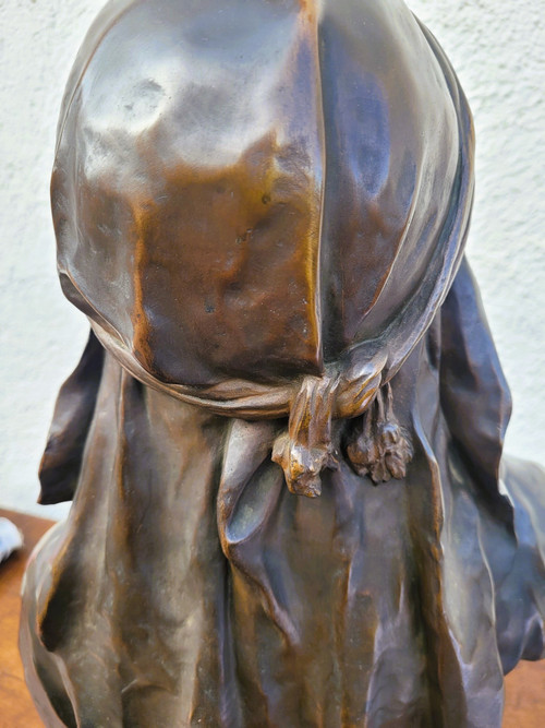 Picault - Dalila, scultura in bronzo firmata, fine del XIX secolo