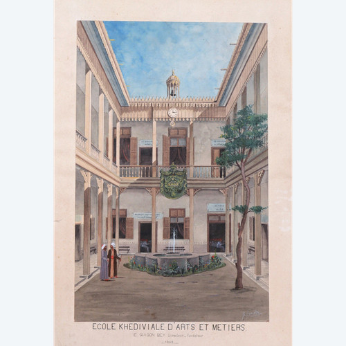 Nicola FORCELLA, Khedivial School of Arts and Crafts in Kairo
