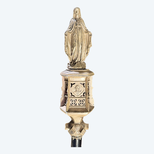 Processional Staff with Virgin in Glory - 19th Century