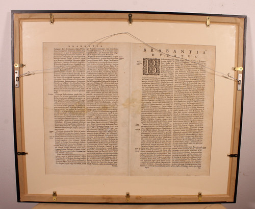 Antique Map Of Brabantia Ducantus By Bleau Circa 1640