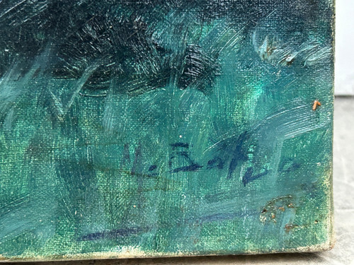 Marie Marguerite Barco (1882-1965) Malinconia notturna Olio su tela Inizio XX secolo 