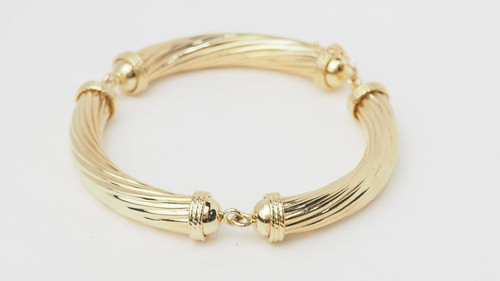 Bracelet articulé or jaune
