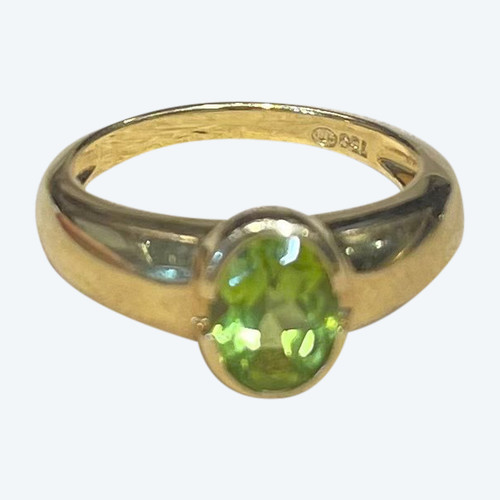 Bague jonc peridot