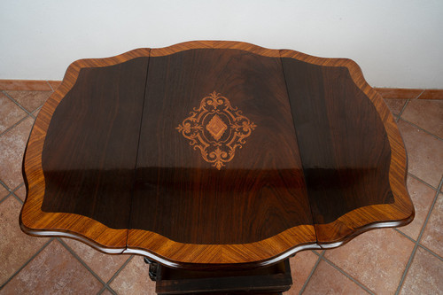 Table De Travail Ancienne Napoléon III, France, 19ème Siècle.