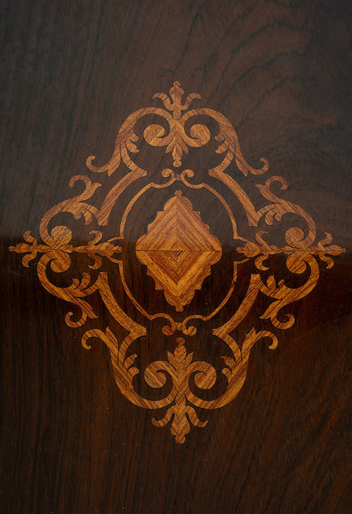 Table De Travail Ancienne Napoléon III, France, 19ème Siècle.