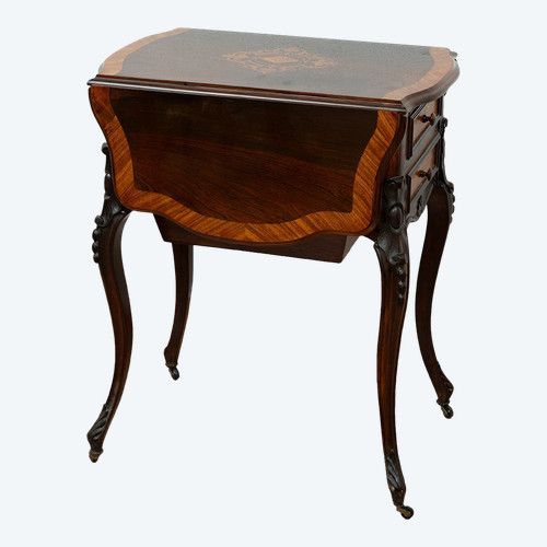 Table De Travail Ancienne Napoléon III, France, 19ème Siècle.