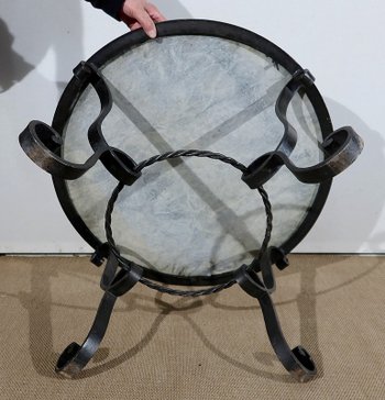  Table Basse en Marbre et Fer forgé – 1950 