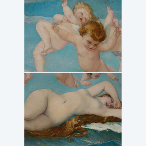 La naissance de Vénus de Ernest PRUNET, 1840-1901, d’après Alexandre Cabanel 