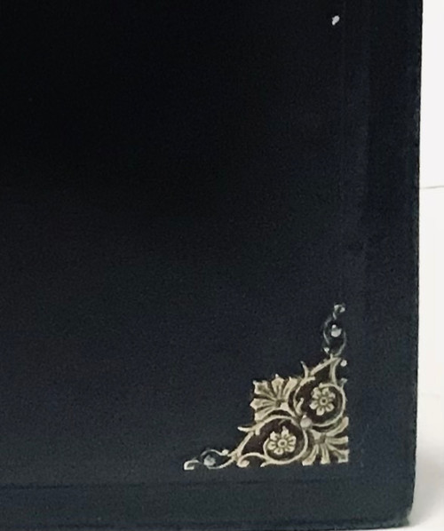 Coffret à bijoux gainé de cuir époque Napoléon III 