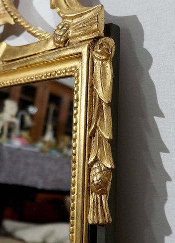  Miroir en Bois Doré, style Louis XVI – Début XXe 