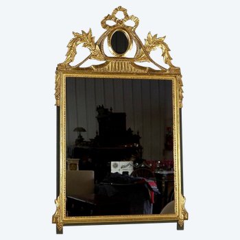  Miroir en Bois Doré, style Louis XVI – Début XXe 