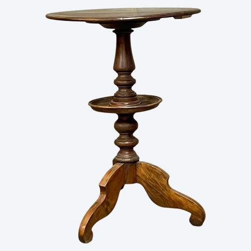 Table basse en noyer du 19ème siècle