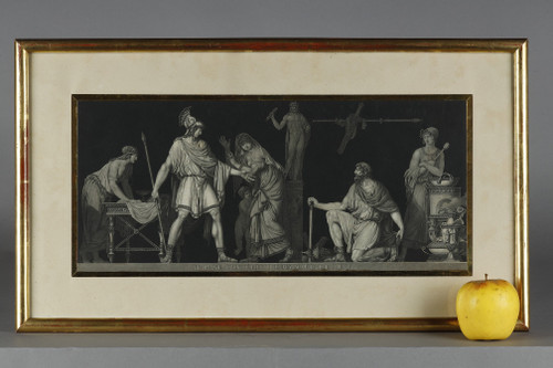 SUITE OF 5 ENGRAVINGS OF ANTIQUE SCENES AFTER MOITTE BY JANINET