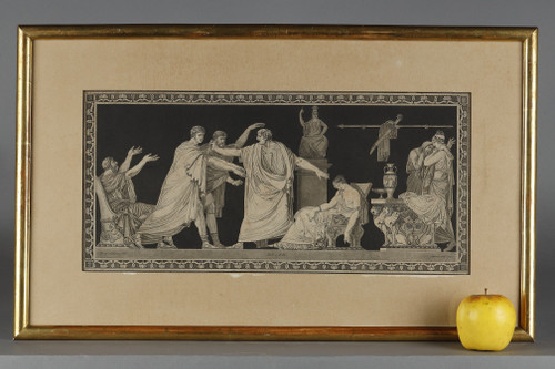 SUITE OF 5 ENGRAVINGS OF ANTIQUE SCENES AFTER MOITTE BY JANINET