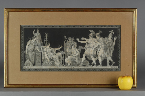 SUITE OF 5 ENGRAVINGS OF ANTIQUE SCENES AFTER MOITTE BY JANINET