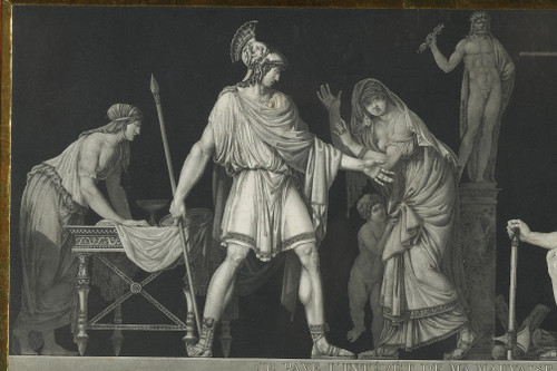 SUITE OF 5 ENGRAVINGS OF ANTIQUE SCENES AFTER MOITTE BY JANINET