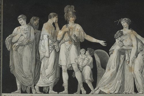 SUITE OF 5 ENGRAVINGS OF ANTIQUE SCENES AFTER MOITTE BY JANINET