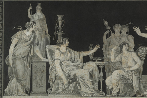 SUITE OF 5 ENGRAVINGS OF ANTIQUE SCENES AFTER MOITTE BY JANINET