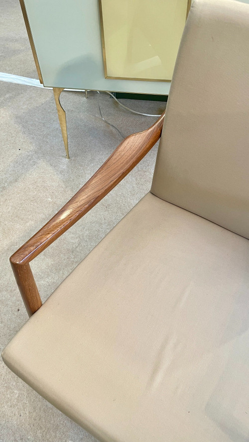 Poltrona dal design scandinavo, probabilmente Danimarca, XX secolo 