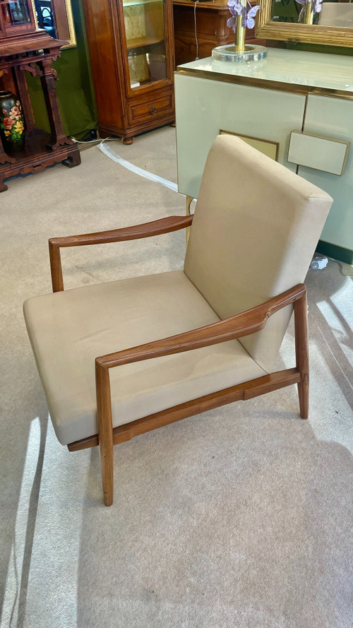 Poltrona dal design scandinavo, probabilmente Danimarca, XX secolo 