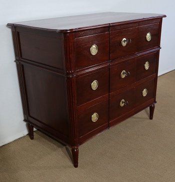  Rare Commode en Amarante massif, époque Louis XVI – XVIIIe 