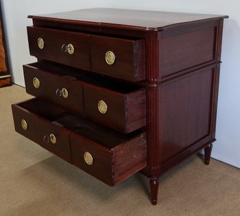  Rare Commode en Amarante massif, époque Louis XVI – XVIIIe 