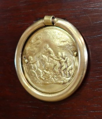  Rare Commode en Amarante massif, époque Louis XVI – XVIIIe 