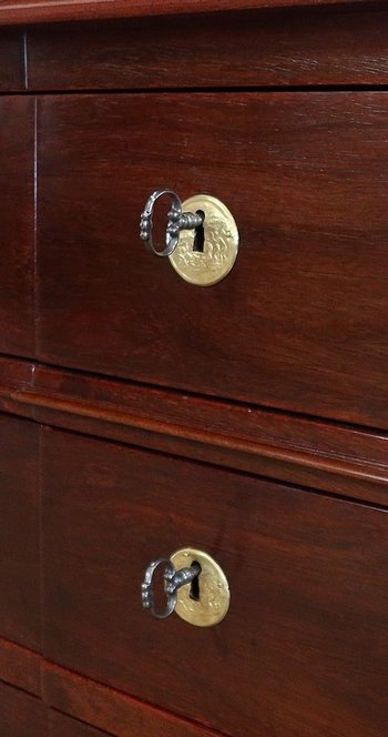  Rare Commode en Amarante massif, époque Louis XVI – XVIIIe 