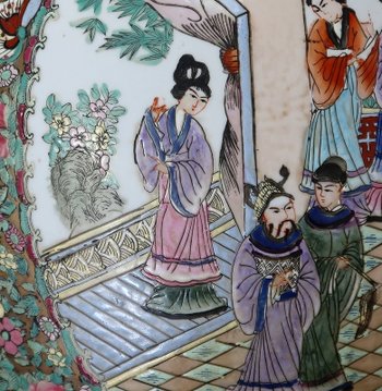  Importante acquario di porcellana di Canton, Cina - 19° secolo