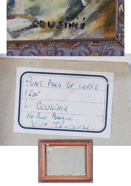 Corsica, near the Pont de Corte, signed M. Cousinié, French School