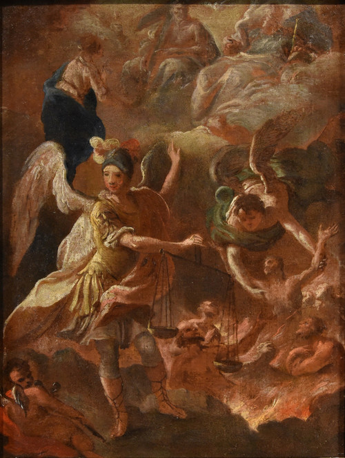 Psicostasia dell'Arcangelo Michele, Luca Giordano (Napoli, 1634 – 1705)