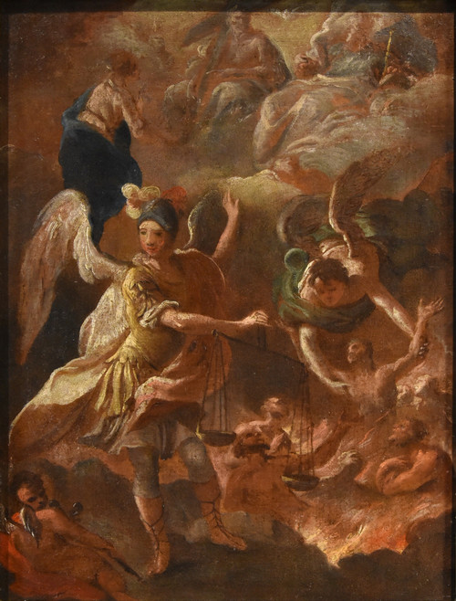 Psicostasia dell'Arcangelo Michele, Luca Giordano (Napoli, 1634 – 1705)