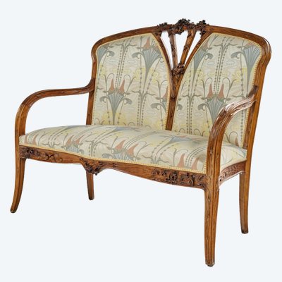 Louis Majorelle, divano Clematis, mobili in stile Art Nouveau