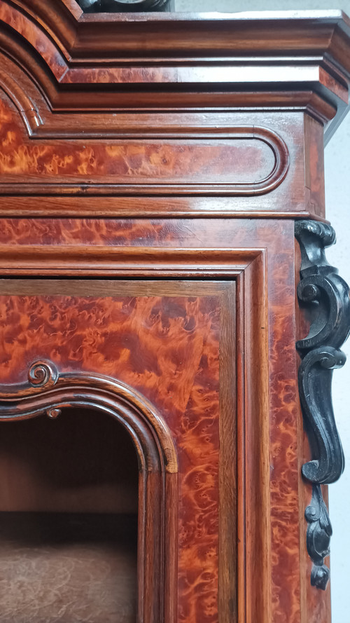 Libreria d'epoca di Napoleone III in radica di cedro