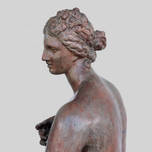 Molto Importante Venere De Medici In Terracotta Di Epoca Antica Del XIX Secolo Altezza 153 Cm