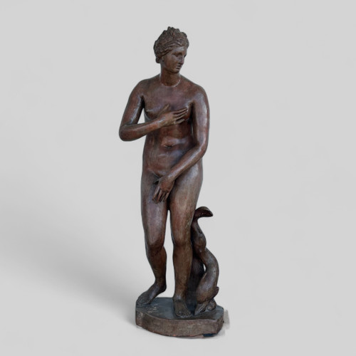 Molto Importante Venere De Medici In Terracotta Di Epoca Antica Del XIX Secolo Altezza 153 Cm