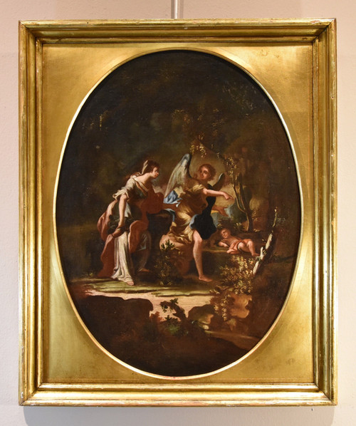  Agar e l'Angelo/ Il sacrificio di Isacco, Maestro napoletano del XVIII secolo