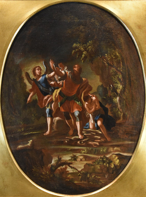  Agar e l'Angelo/ Il sacrificio di Isacco, Maestro napoletano del XVIII secolo