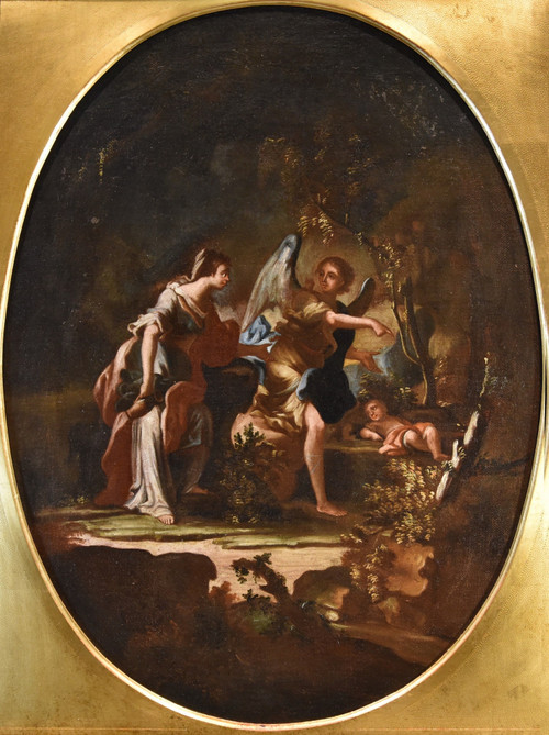  Agar e l'Angelo/ Il sacrificio di Isacco, Maestro napoletano del XVIII secolo