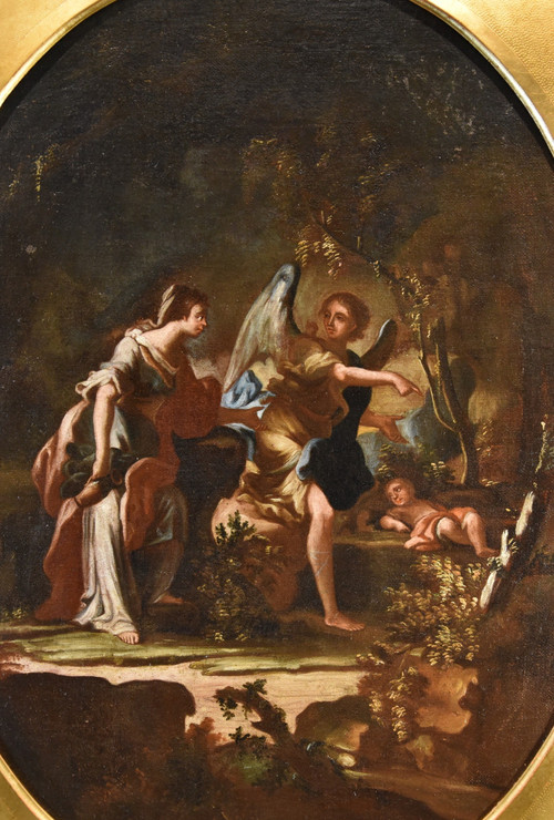  Agar e l'Angelo/ Il sacrificio di Isacco, Maestro napoletano del XVIII secolo