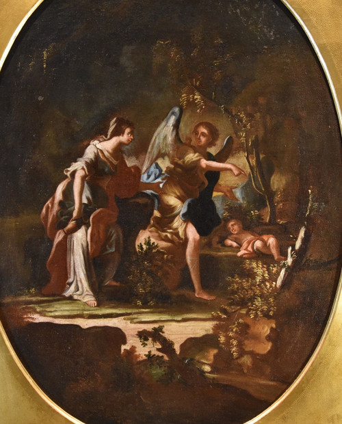  Agar e l'Angelo/ Il sacrificio di Isacco, Maestro napoletano del XVIII secolo